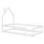 Lit simple en bois avec tête de lit en forme de maison-1727483195