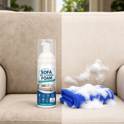 Bath Towels100ml Fabric Sofa Foam Cleaner Kit No-Rinses Stain Remover With Cleaning Towel