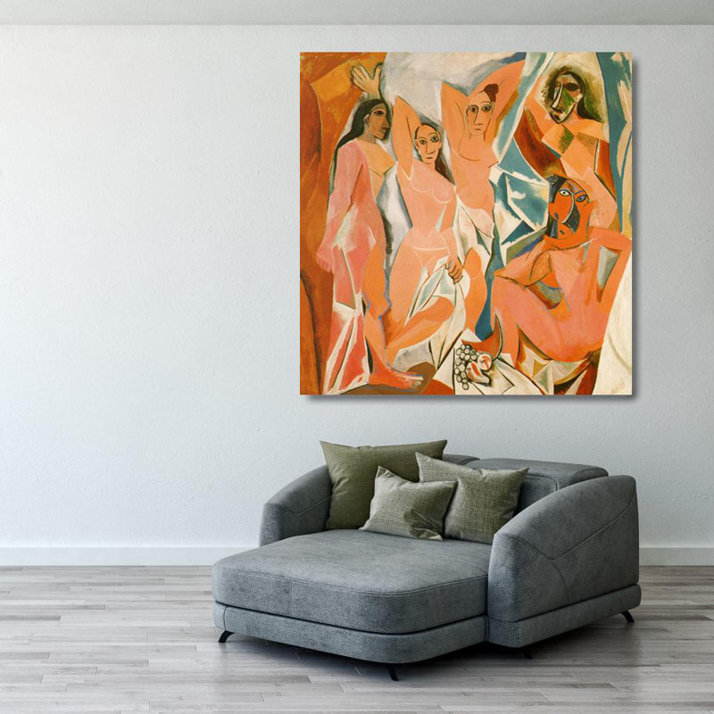 Les demoiselles d'Avignon, 1907, 29" H x 28" W