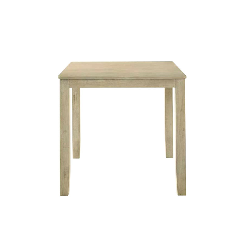 Table de salle à manger carrée Traditional, Crème
