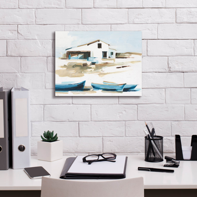 «Beach Outpost 2» par Ethan Harper, H 12 po x l 16 po x P 0,75 po