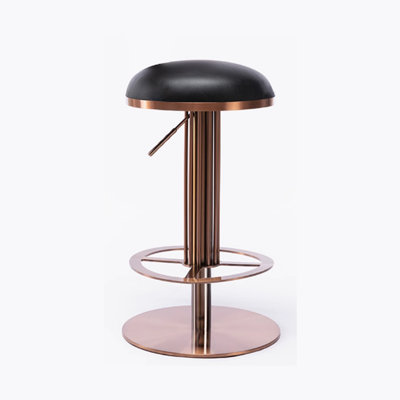 Swivel Leather Stools with Adjustable Height