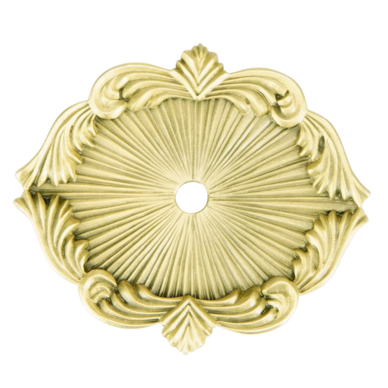 DECORATIVE BACK PLATE 2-1/16", Gold