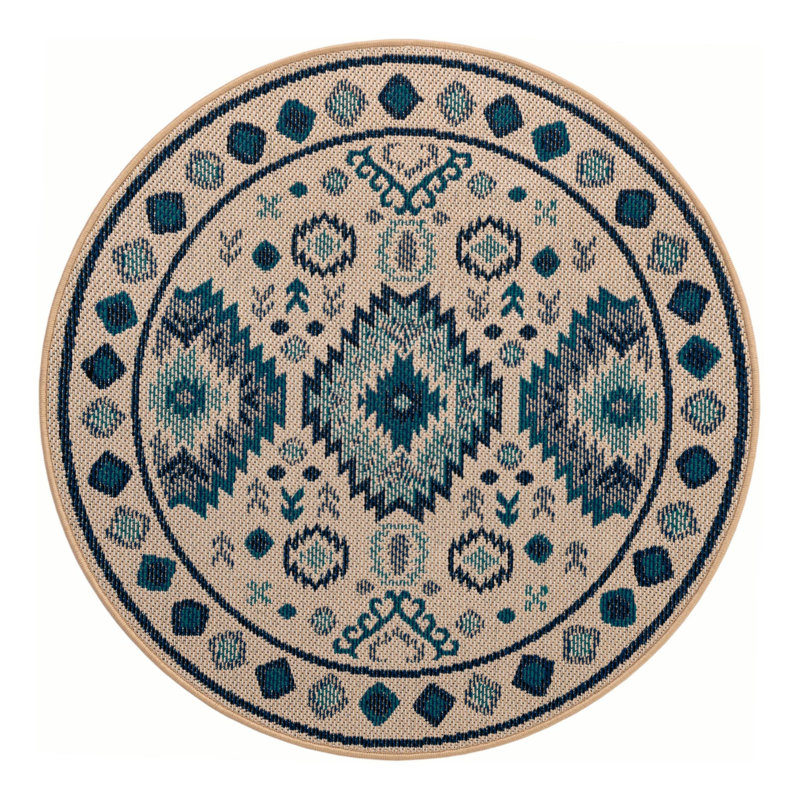 Tapis intérieur / extérieur Marlenia Marlenia, Rond 4 pi 1 po