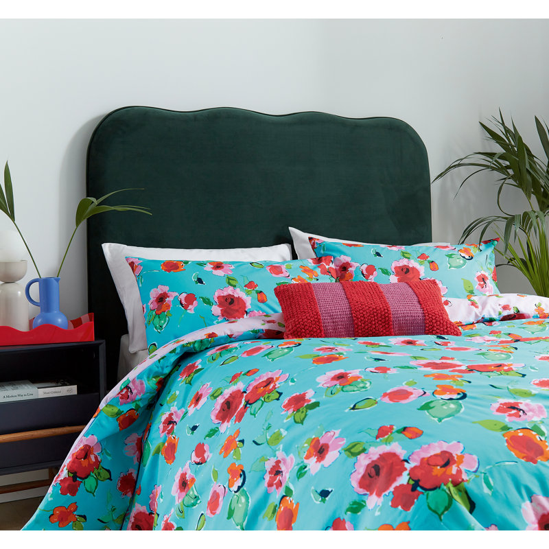 Rosie Cotton Duvet Cover Set, King Size Duvet Cover + 2 Pillowcases