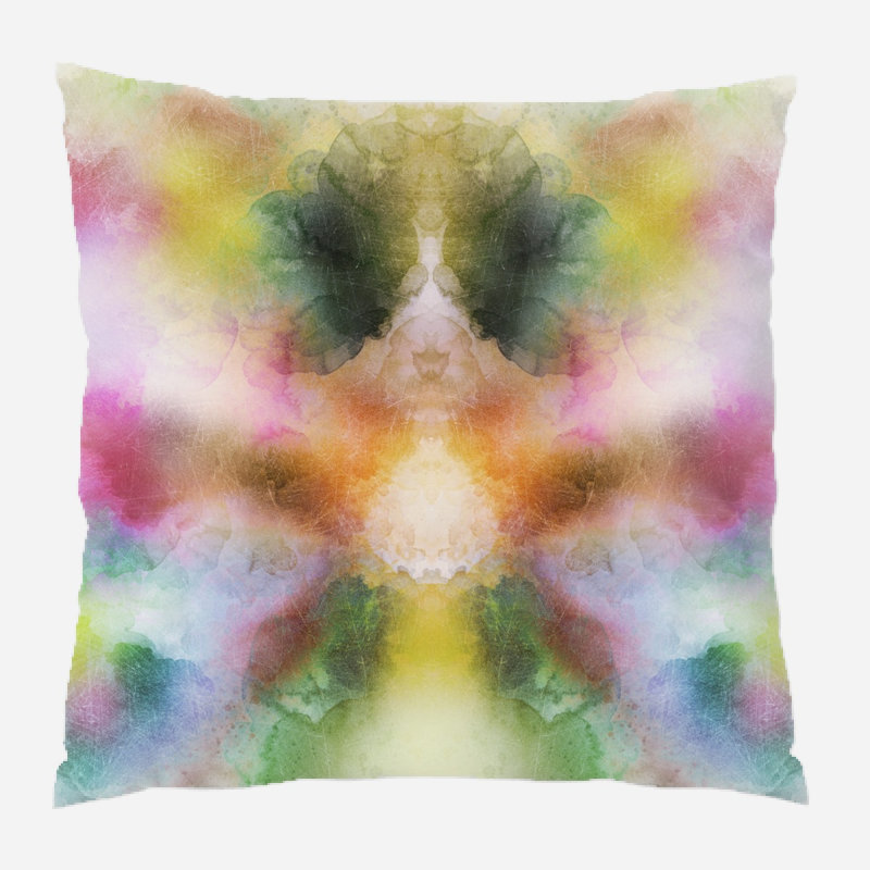 Housse et insert de coussin carré Flavia, Microsuède, Intérieur