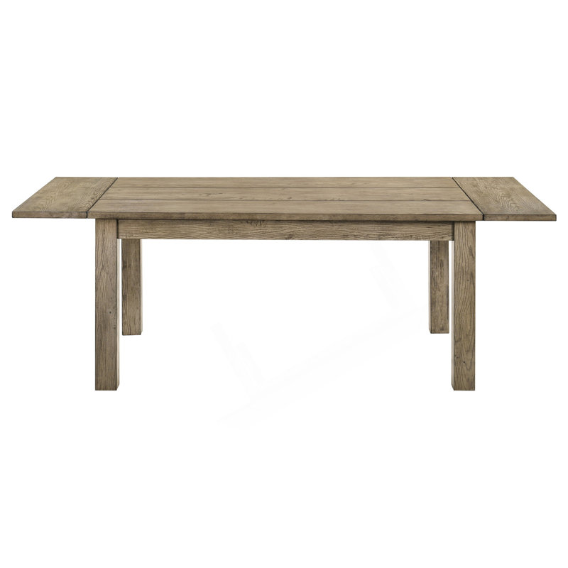 87-Inch Solid Wood Extension Dining Table