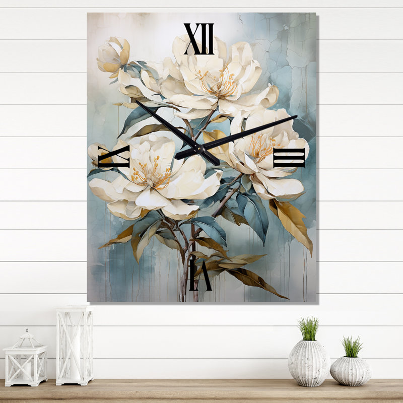 Horloge murale Ciniyah - Rhododendron, Moyen