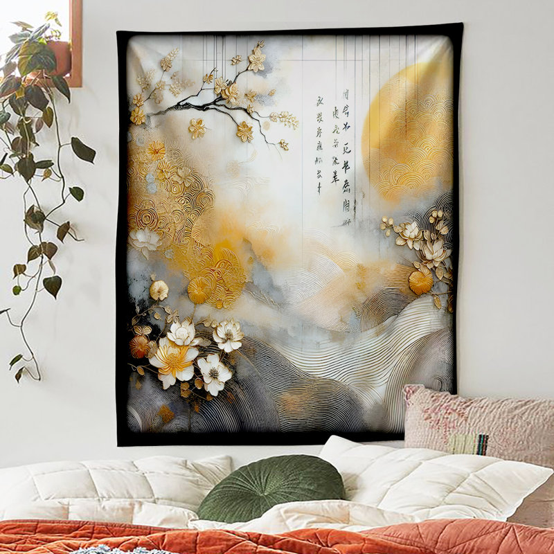Asian Dawn Tapestry, 60" H x 50" W