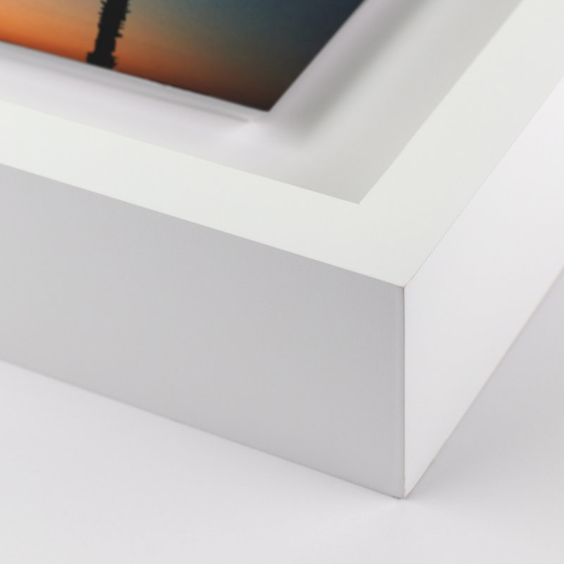 Sunset Palms Print by Vitaliy Paykov, White