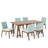 6 - Person Four Leg Dining Set-1509514357-1509514355