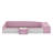 Velvet Daybed With Lift-Up Storage Ottoman And Stairs For Teens Bedroom, Upholstered Platform Bed Frame With Padded Guardrails-1363636245-1363636247