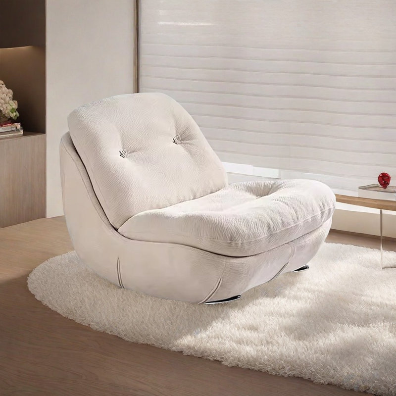 Chaise berçante en métal Italian Light Luxury
