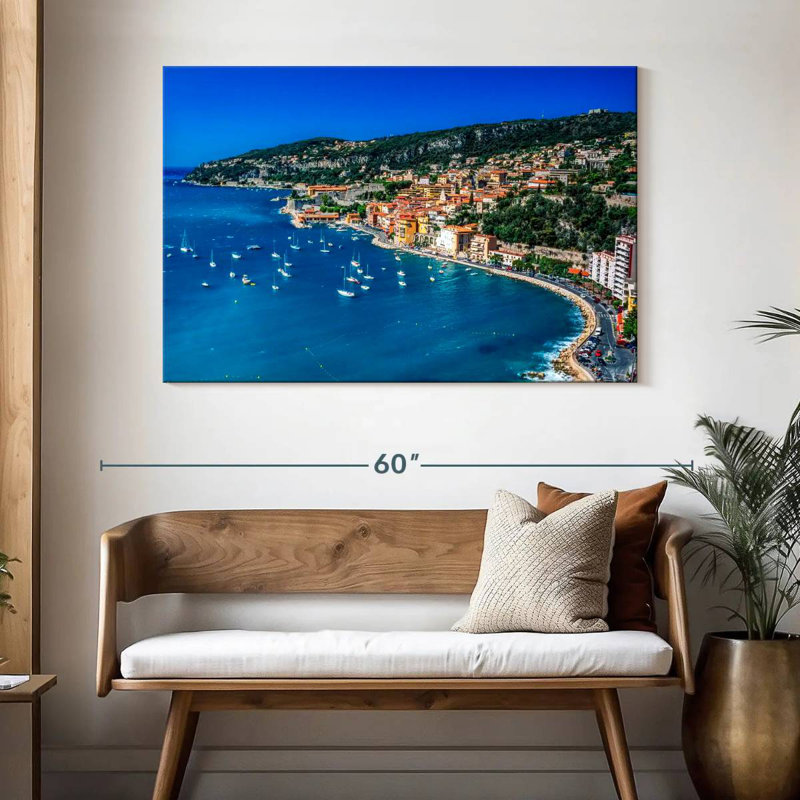 Gillard Villefranche-Sur-Mer Côte, H 32 po x l 48 po