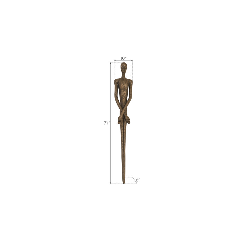 Lloyd Skinny Male Figural, Bronze