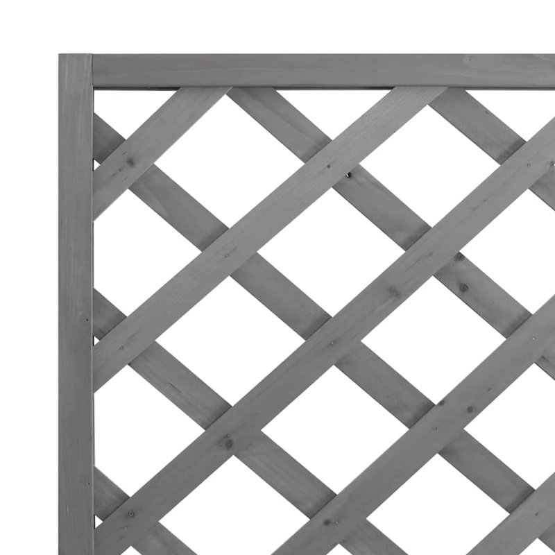 Pot à fleurs Vidaxl, Gris, H 70,9 po x l 35,4 po x P 13,8 po