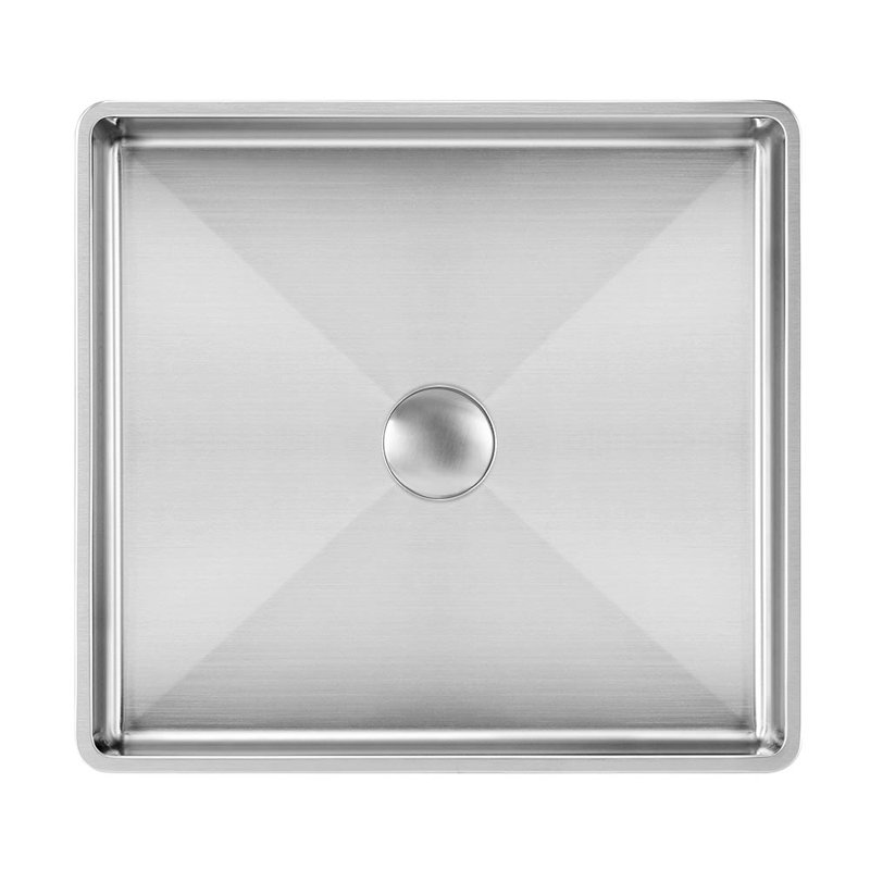 Noah Plus 15.75'' L Bathroom Sink, Brushed Stainless Steel