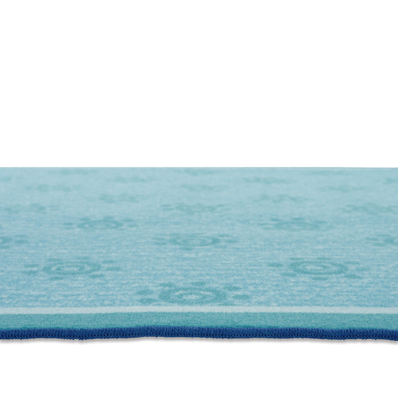Sunshine Flowers Playroom Washable Tufted Nylon Rug, Rectangle 3' x 4'6"