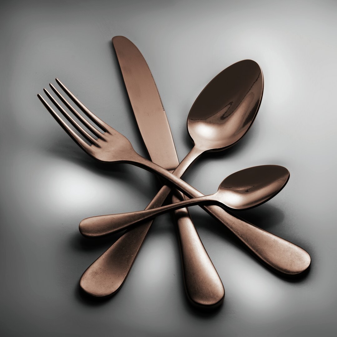 24-Piece Cutlery Set gray