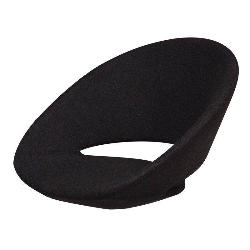 Chaise d'appoint Lunar, Laine - Gris anthracite