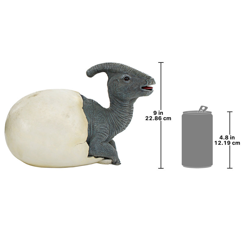 Statue œuf de dinosaure Parasaurolophus