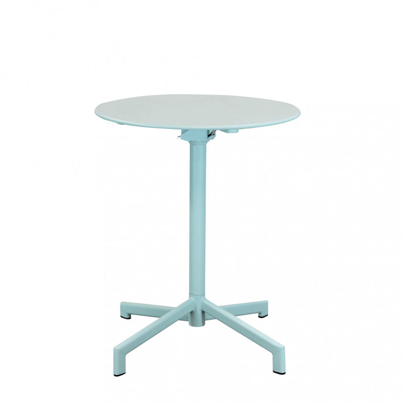 Mladenko Round Metal Folding Outdoor Bar Table , 60cm cm W 60cm cm D
