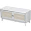 Banc de hall d'entrée avec coussin, rangement pour et encombrement, banc d'inspiration bohémienne à finition grise réglable à 3 niveaux, conception à double porte, 4 sections, poids de 200 lb, beige-129017285