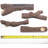 9-Pieces Ceramic Realistic Wood Log Set Pine Wood Style Stackable Gas Heat