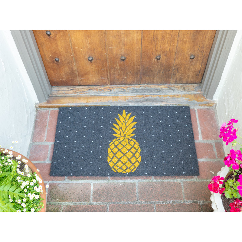 Tapis d’extérieur antidérapant 17" x 30" coco ananas Esteves