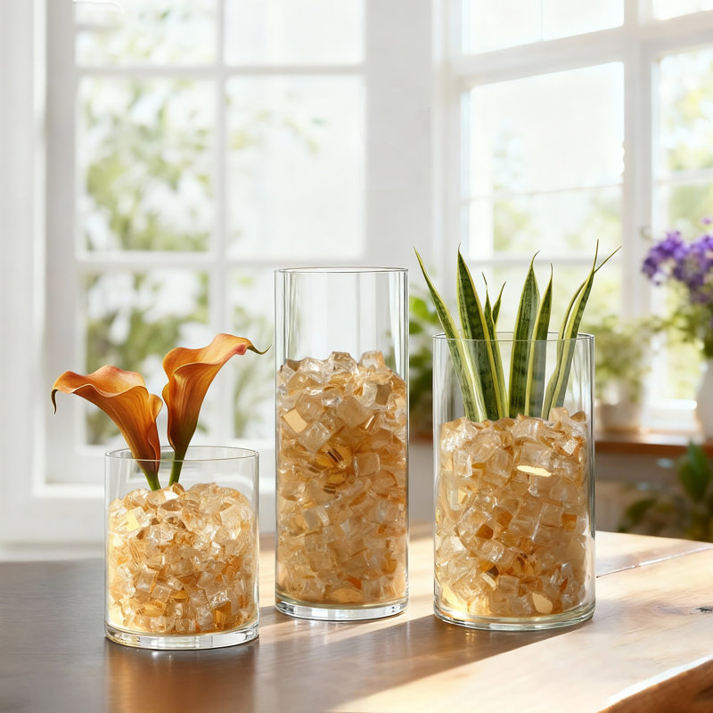 Roches de foyer en verre 10 lb pour foyer d'extérieur 10 po, Doré