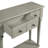 TREXM Entryway Table With 4 Drawers, Retro Console Table With Open Shelf For Entryways, Living Rooms, And Hallways (Grey Wash)