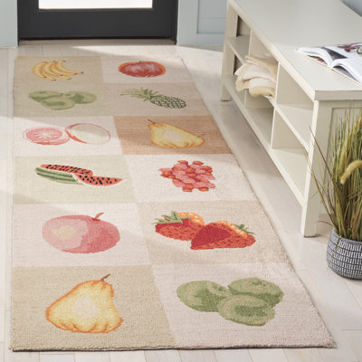 Tapis en laine crocheté à la main Demitro