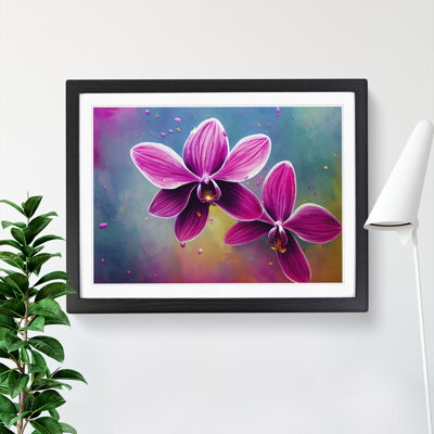 Idyllic Orchid Flowers Abstract - Single Picture Frame Print