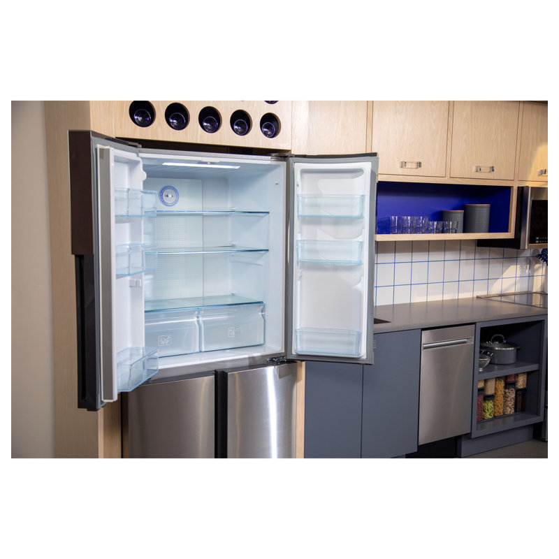Haier 33" Stainless Steel Quad Door Smart Refrigerator