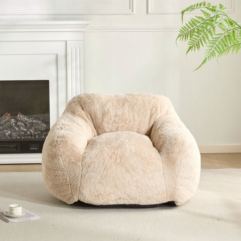 Fauteuil à billes d'intérieur de style fauteuil, beige