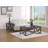 Chandar Weathered Brown Rectangular Cocktail Table with Genuine Stone Top