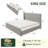 Corduroy Upholstered Platform Bed With Drawers, LED Light, Wingback Headboard, And Footboard, No Box Spring Needed-822344870