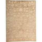 Himalayan Floral Area Rug in Beige
