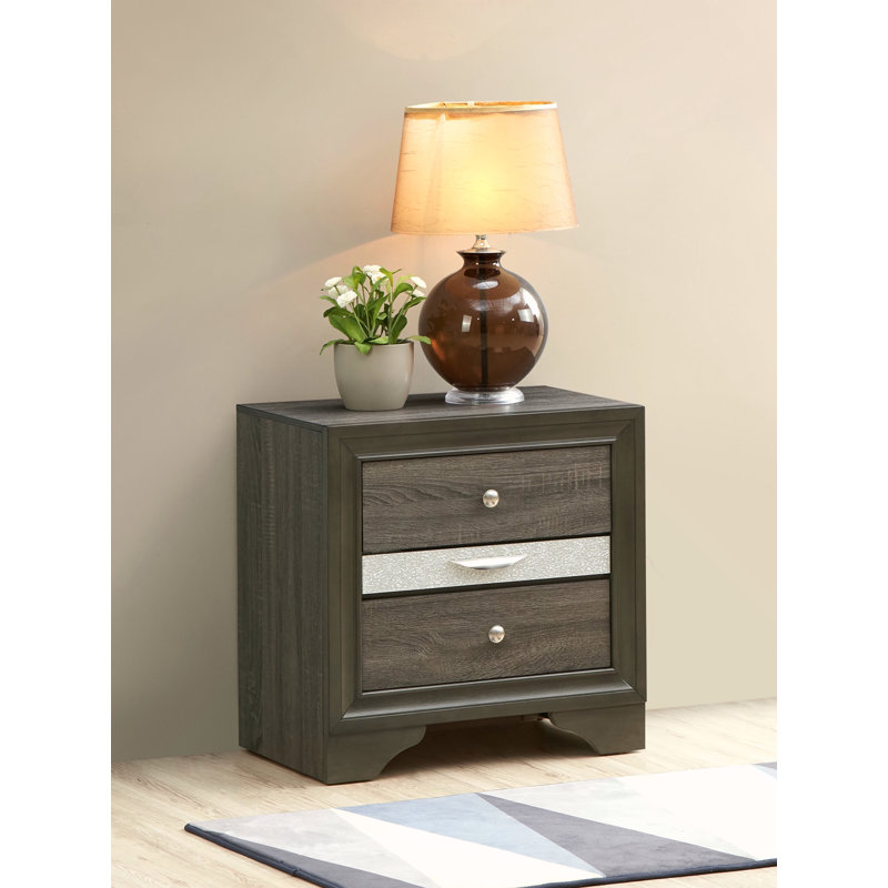 Table de chevet, gris