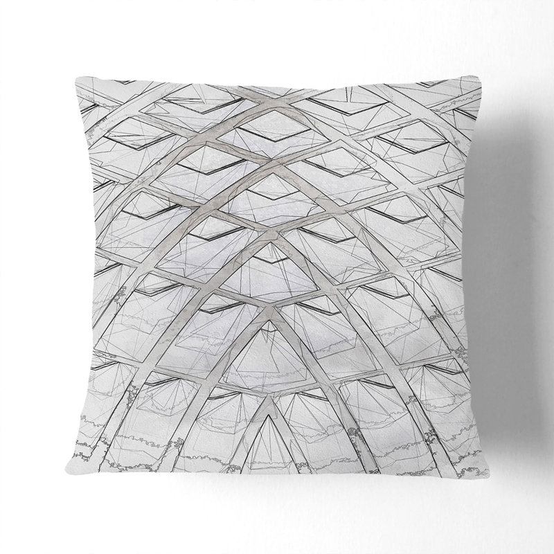 Square Throw Cushion, Stone, 55cm H x 55cm W x 20cm D