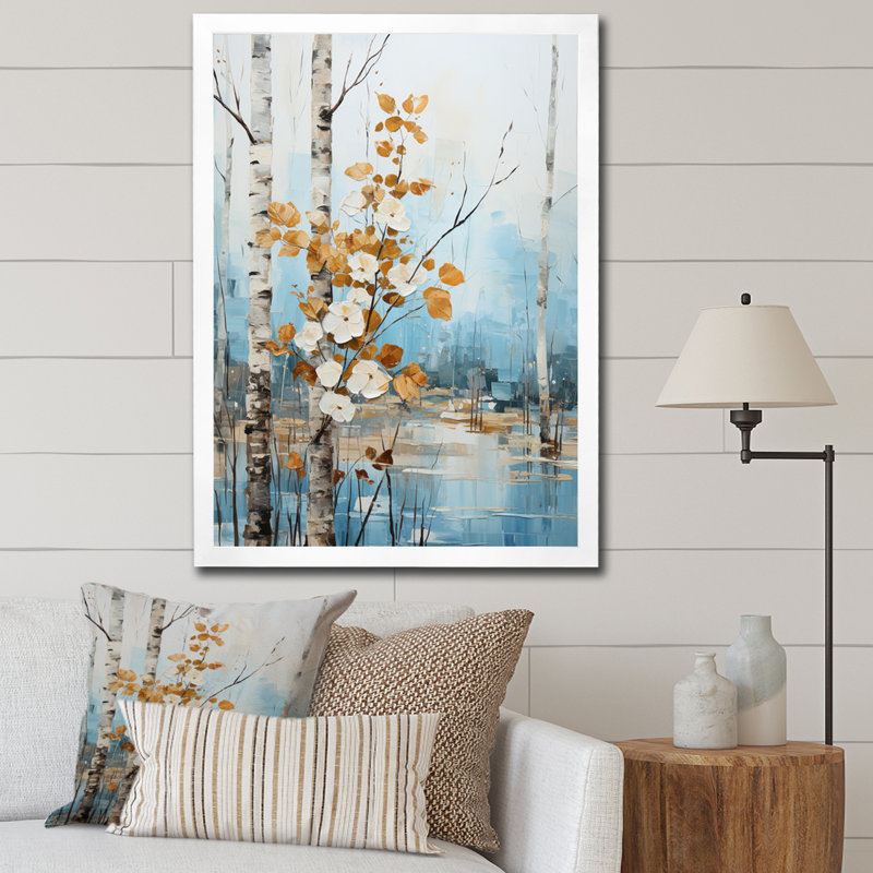 Vrisha Whispering Winds II - impression, Cadre photo blanc, H 40 po x l 30 po x P 1,5 po