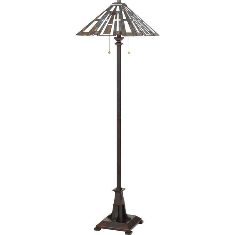 LosPalmos 62'' Gray Traditional Floor Lamp