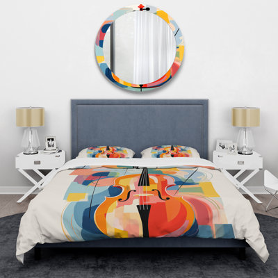 Ensemble de housse de couette Matisse Double Bass Music Melody I - Fruits