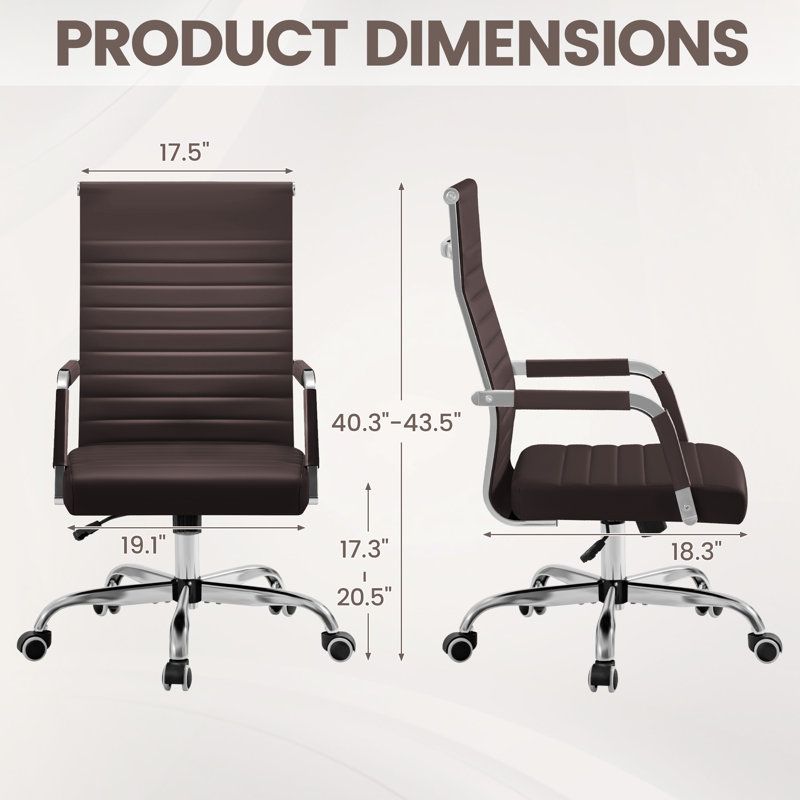 Chaise de conférence Wyndid, Brun
