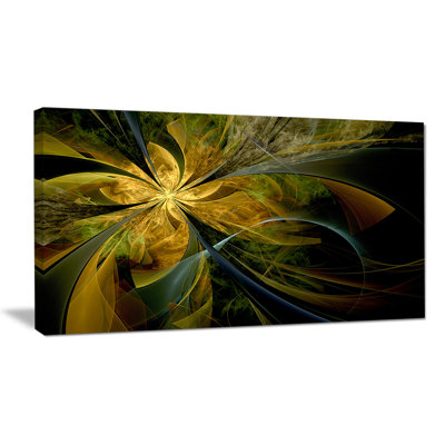 Fleur symétrique, impression sur toile tendue