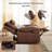 34.6'' Wide Modern Upholstered Faux Leather Manual Recliner Chair With Quilted Stitching & Nailhead Trim-2001124527