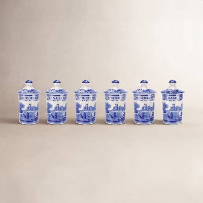 Spode Blue Italian Spice Jars