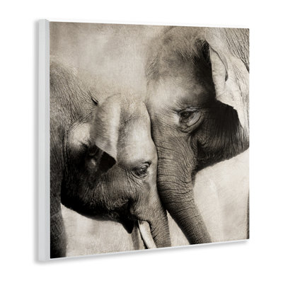 Plaque murale éléphant et bébé, conception par CAD Designs