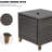 Square Outdoor Side Table , 23.6 " W 23.6 " D
