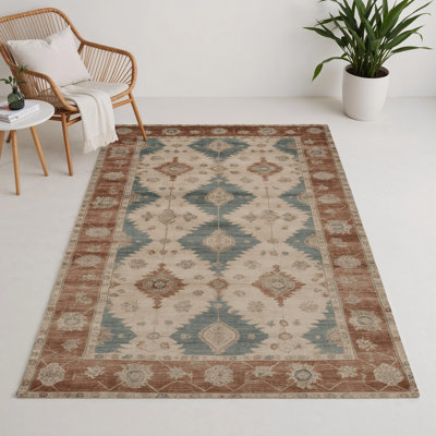 Tapis d'intérieur et d'extérieur surteint beige